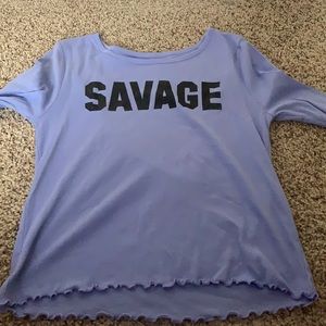blue savage shirt